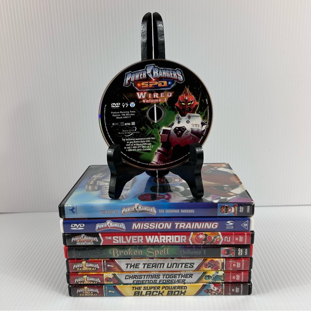 Power Rangers Mixed DVD Lot Super Samurai Megaforce Mystic Force Christmas
